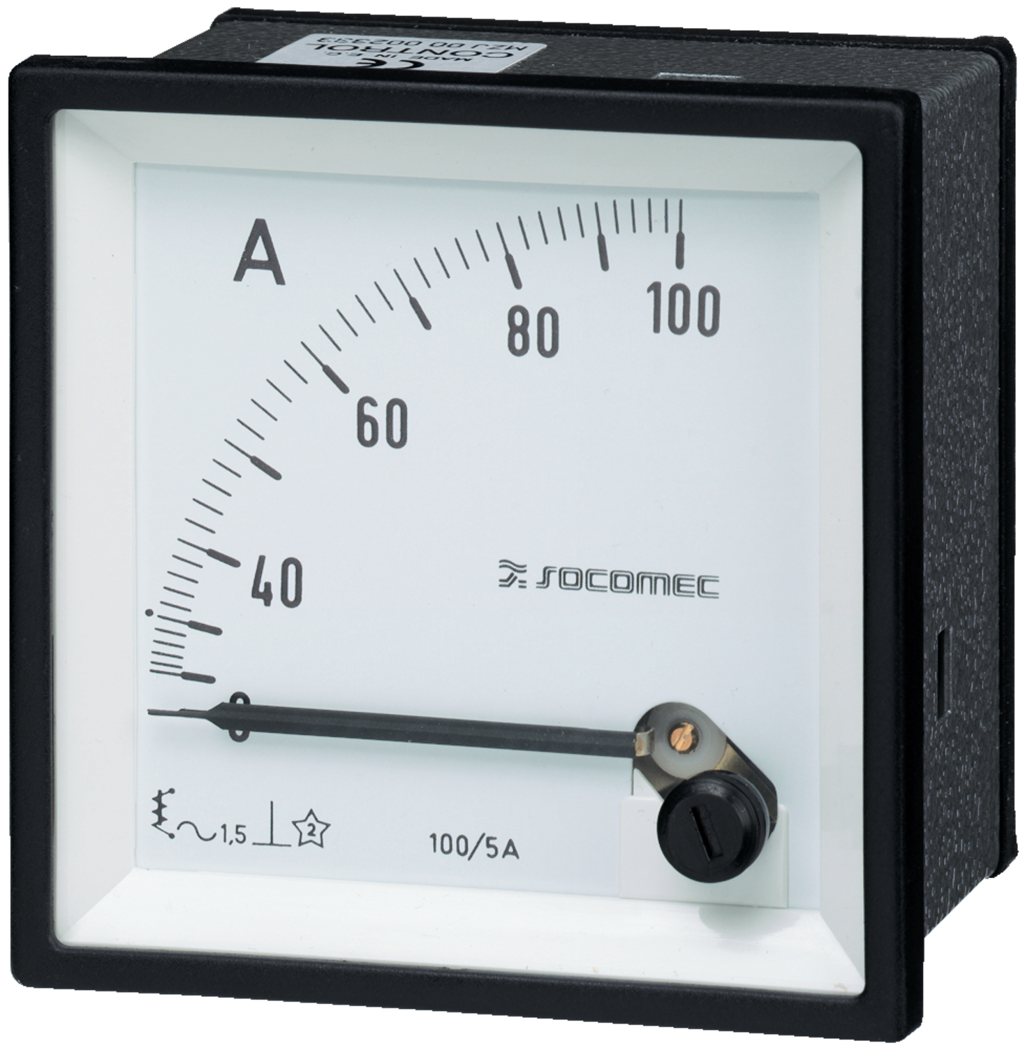 Kstyhome Panneau de courant analogique jauge d'ampèremètre classe 2.5 précision DC 0-15A ampèremètre analogique mesure d'ampère testeur de jauge panneau 