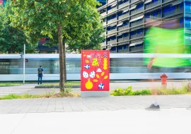 Coffret électrique rouge